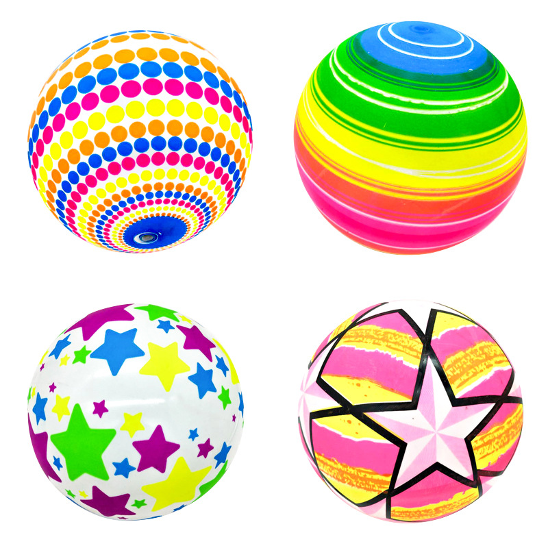 Party Games For 5 Year Olds Indoors - 3 ชิ้นเป็นมิตรกับสิ่งแวดล้อมของเล่นลูกบอลสีรุ้งสำหรับเด็กเกมในร่มและกลางแจ้งหนังนุ่มและยืดหยุ่นบอลของขวัญปาร์ตี้