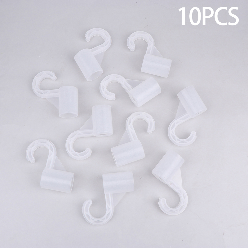 Party Games Children - ใหม่ # 10 ชิ้น ตะขอพลาสติกหนา สำหรับชั้นวางเสื้อผ้าในตู้เสื้อผ้า