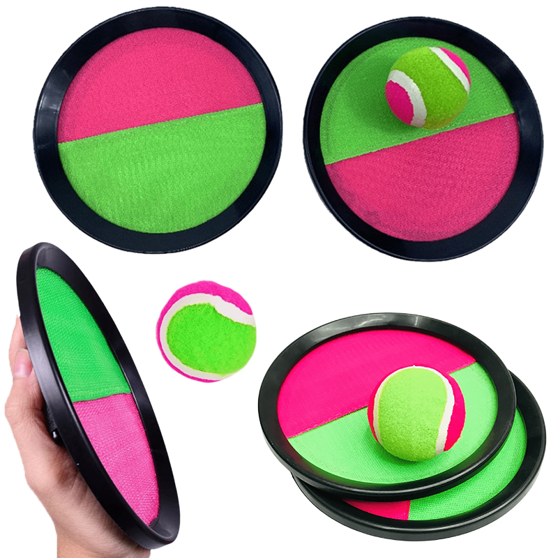 Catch Ball Velcro - Sticky Ball ชุดของเล่นเด็ก Sticky Ball ที่มีสีสันเป้าหมายโยนจับ