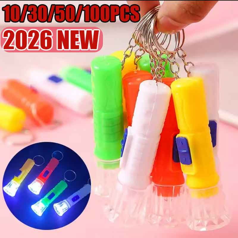 Party Games Children - ไฟฉาย LED ขนาดเล็ก 10/30/50/100 ชิ้น ของเล่นสำหรับเด็ก