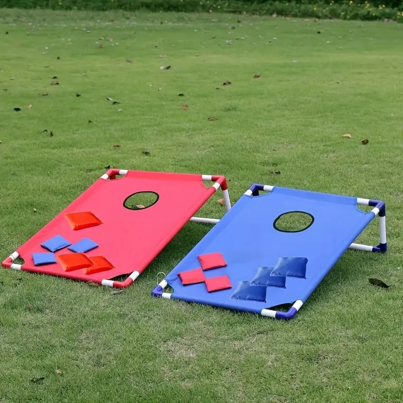 Party Games For 5 Year Olds Indoors - ชุดเกมคอร์นโฮลประกอบด้วยกระดานเกม 2 แผ่น + ถุงใส่ลูกบอล 6