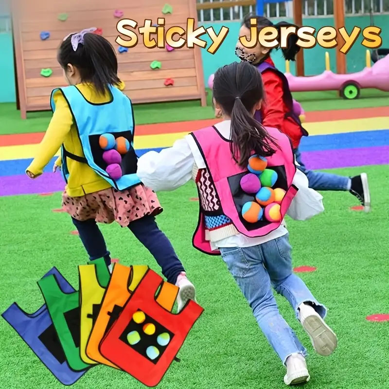 Catch Ball Velcro - กีฬากลางแจ้งเกม Props เสื้อกั๊ก Sticky JERSEY เสื้อกั๊กเกมเสื้อกั๊กเสื้อกั๊ก
