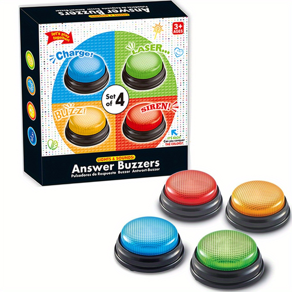 4 ชิ้นไฟและเสียง Buzzers ของเล - Party Games Children บทวิจารณ์และราคา