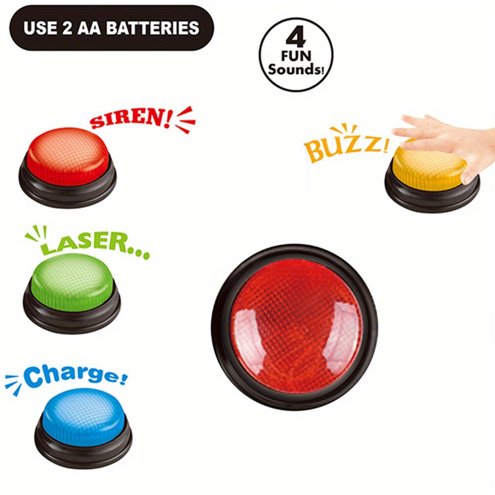4 ชิ้นไฟและเสียง Buzzers ของเล - Party Games Children บทวิจารณ์และราคา