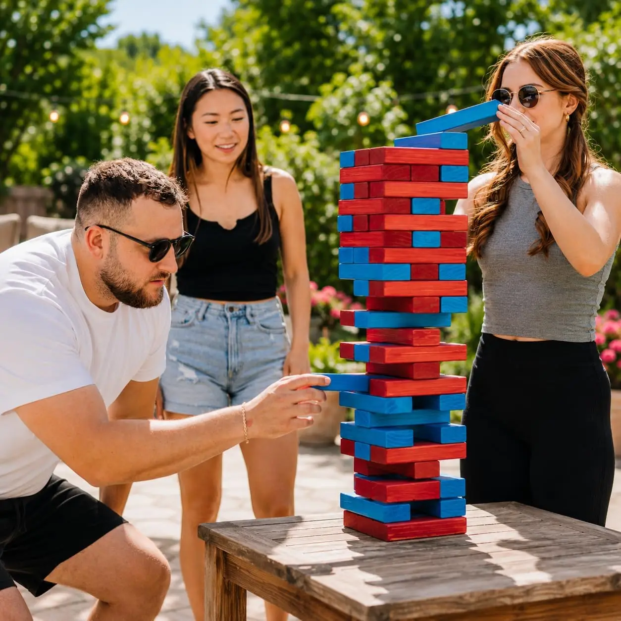 เกมต่อบล็อกไม้ Giant Toppling  - Party Games Easter For Family บทวิจารณ์และราคา
