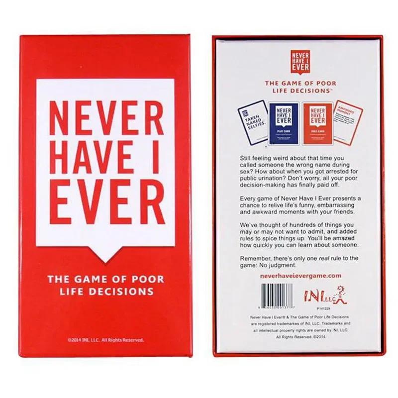 550การ์ดไม่เคยมีฉันเคยมีกล่องส - Party Games Never Have I Ever บทวิจารณ์และราคา