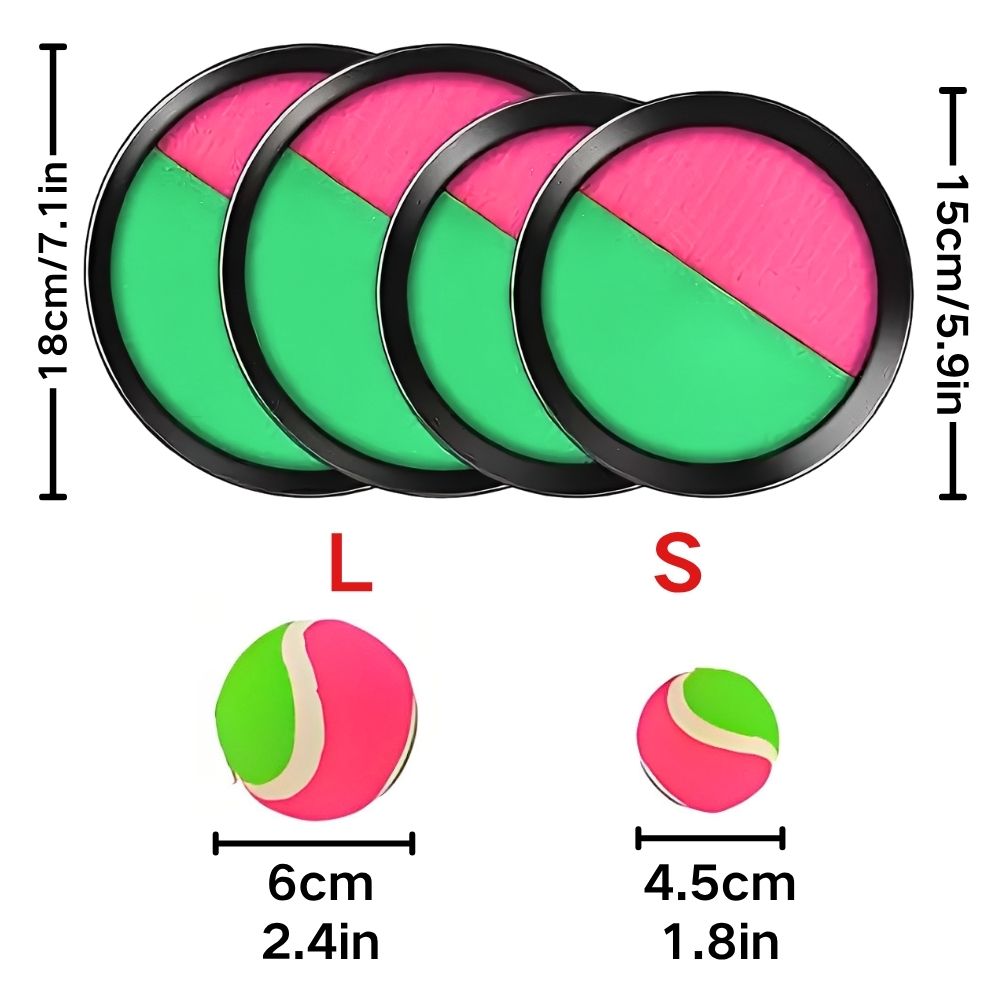 1 ชุด S/L เกมโยนจับลูกบอลเหนีย - Catch Ball Velcro บทวิจารณ์และราคา