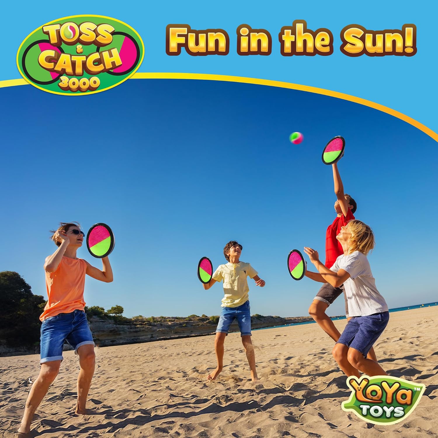 ชุดเกมโยนจับลูกบอลเหนียวสำหรับ - Catch Ball Velcro บทวิจารณ์และราคา