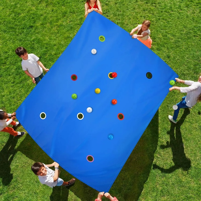 เกมผ้าใบคลุมหลุมสำหรับสร้างทีม - Party Games Kids Outdoor บทวิจารณ์และราคา