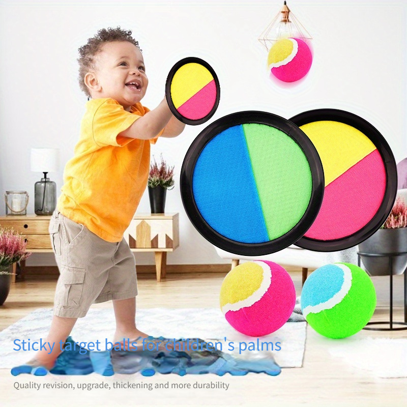 1 ชุดเด็ก Sucker Sticky Ball ข - Catch Ball Velcro บทวิจารณ์และราคา