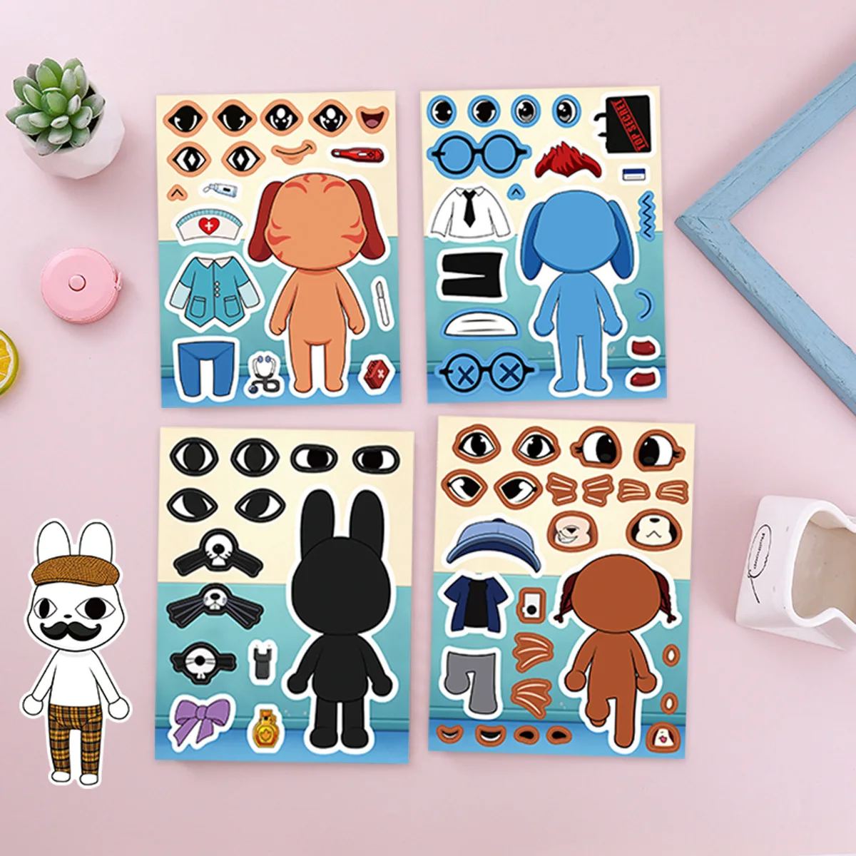 8 ชิ้น/ชุด สติกเกอร์จิ๊กซอว์โร - Party Games Children บทวิจารณ์และราคา