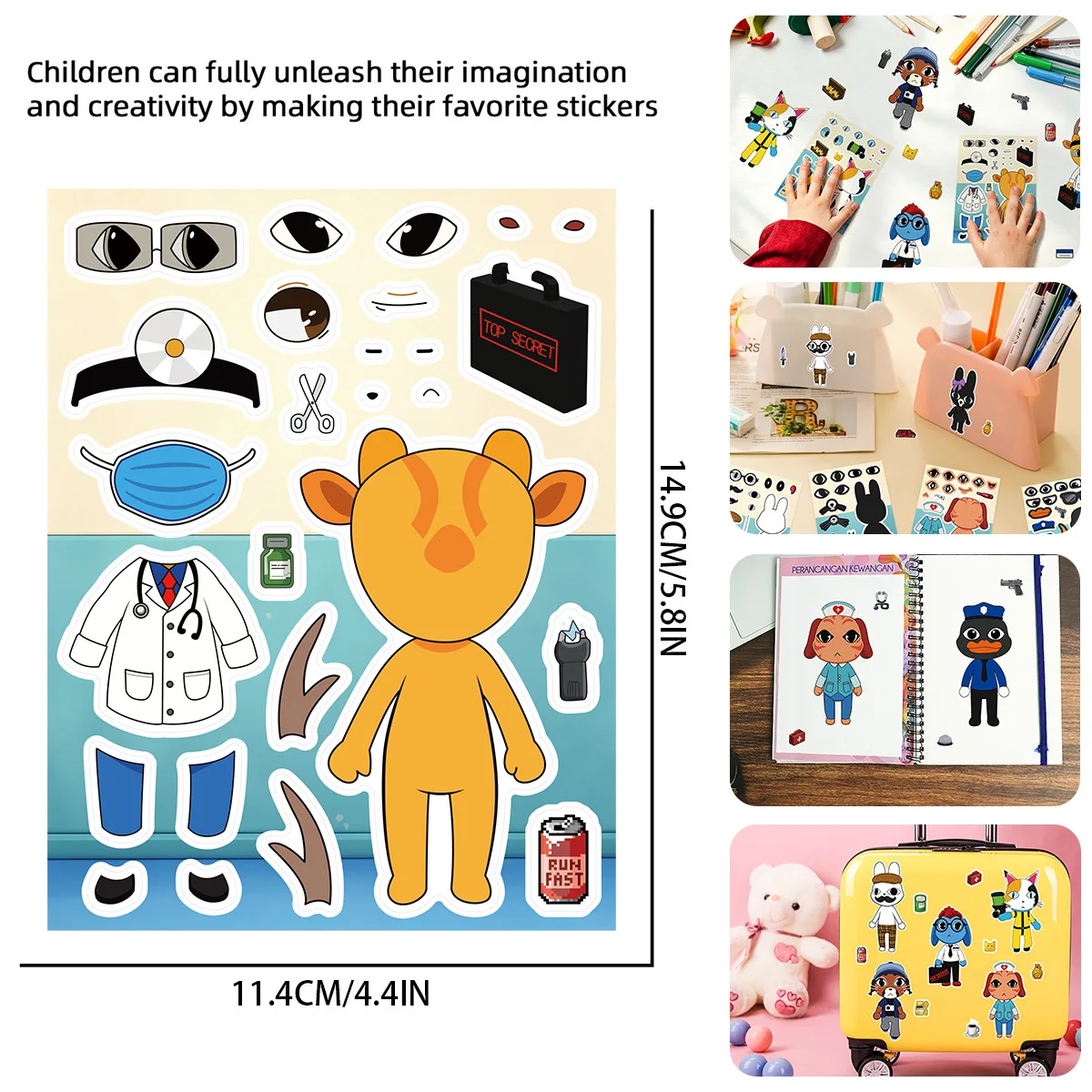 8 ชิ้น/ชุด สติกเกอร์จิ๊กซอว์โร - Party Games Children บทวิจารณ์และราคา