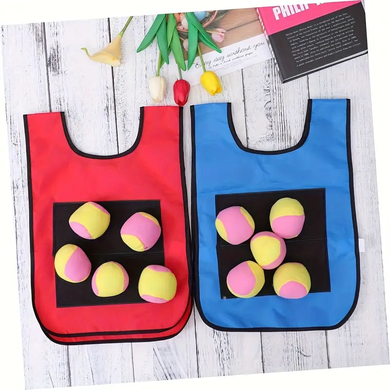 กีฬากลางแจ้งเกม Props เสื้อกั๊ - Catch Ball Velcro บทวิจารณ์และราคา