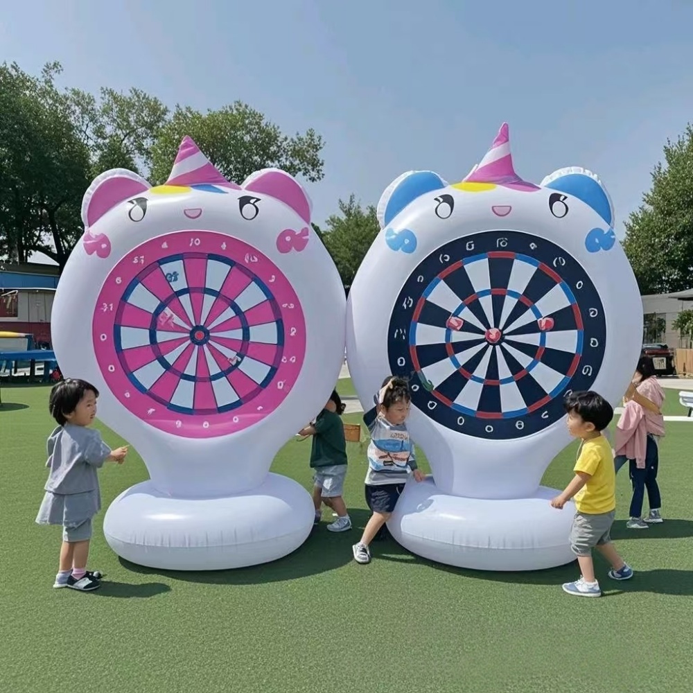 Inflatable Unicorn โยนเกมเป้าห - Party Games Kids Outdoor บทวิจารณ์และราคา