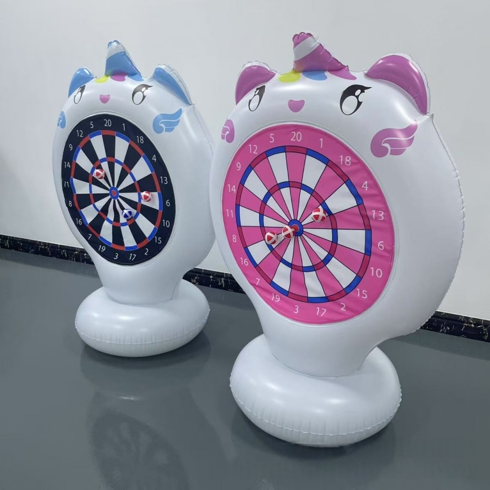 Inflatable Unicorn โยนเกมเป้าห - Party Games Kids Outdoor บทวิจารณ์และราคา