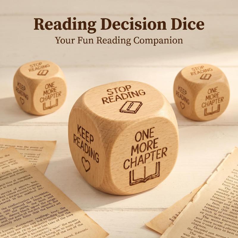 ลูกเต๋าไม้ทำมือสำหรับตัดสินใจ  - Book Party Games บทวิจารณ์และราคา