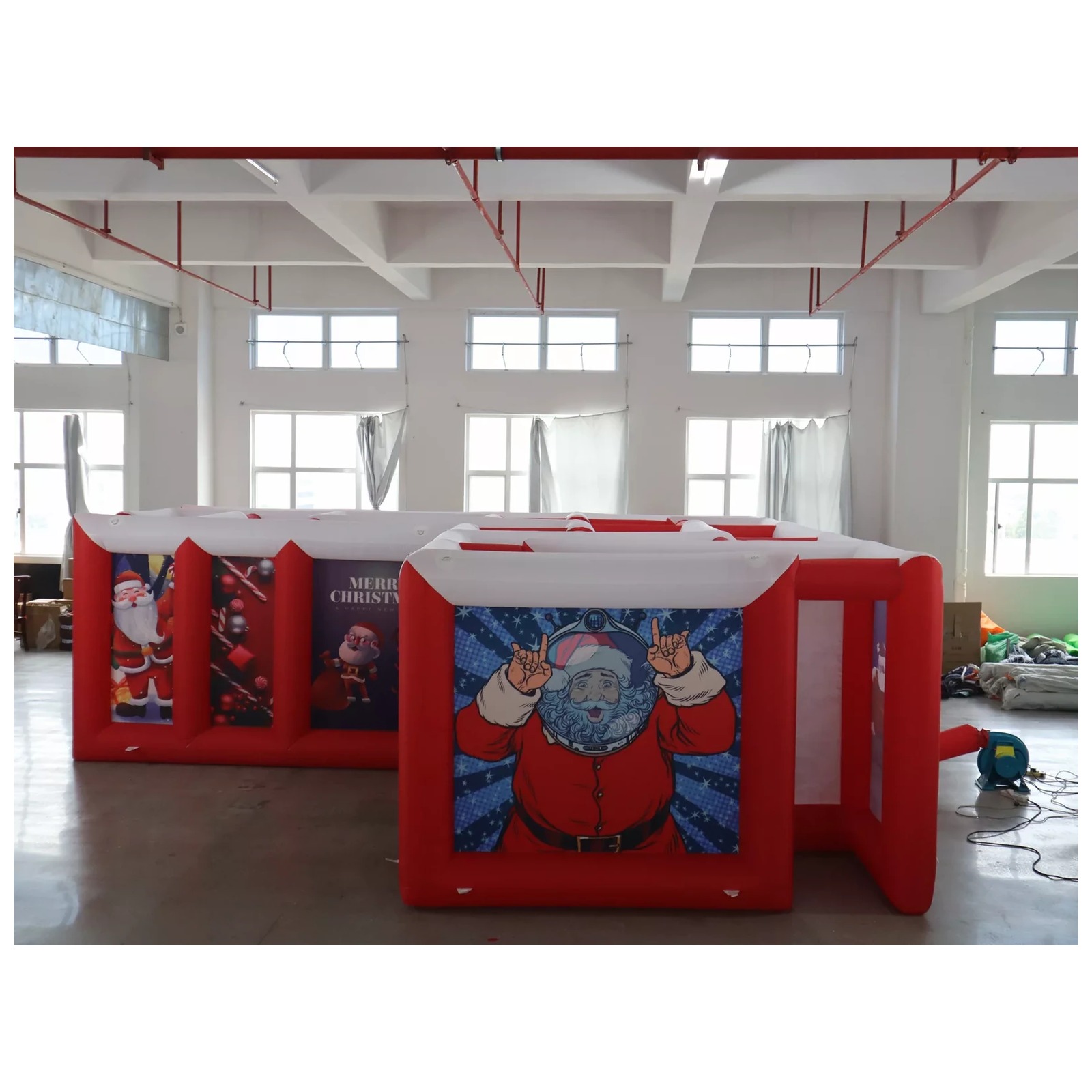 เขาวงกตเป่าลมหลังคาเรียบสีแดงข - Party Games Kids Outdoor บทวิจารณ์และราคา